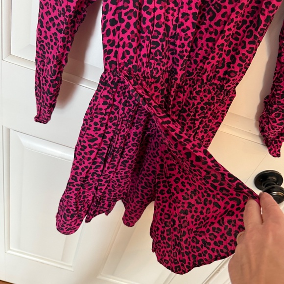 Zadig & Voltaire add to hearts Leopard Reveal Dress pink fuchsia 31714 - Picture 8 of 12